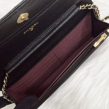Load image into Gallery viewer, Chanel black caviar woc, gold hdw, with magnetic closure.
