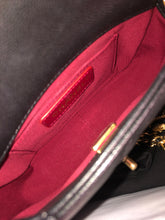 Load image into Gallery viewer, Chanel Black caviar coins mini with aged gold hdw

