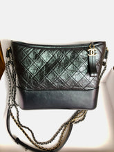 Load image into Gallery viewer, Chanel Large purple iridescent Gabrielle, aged calfskin
