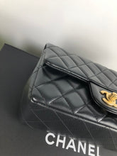 Load image into Gallery viewer, Chanel 27 series black mini, gold hdw
