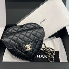 Load image into Gallery viewer, Chanel 22s black heart bag, gold hdw
