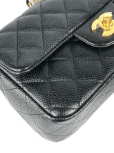 Load image into Gallery viewer, Chanel black caviar mini, gold hdw full set 20 series
