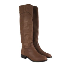 Load image into Gallery viewer, Chanel brown leather riding boots size 41.5
