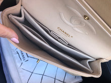 Load image into Gallery viewer, Chanel 18 series beige caviar medium classic, gold hdw
