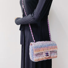 Load image into Gallery viewer, Rare Chanel mini tweed rainbow with with rainbow hdw
