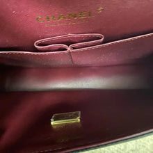 Load image into Gallery viewer, Chanel black caviar medium classic flap, gold hdw, microchip
