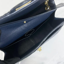 Load image into Gallery viewer, Chanel reissue navy, with gold hdw 28cm
