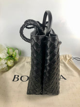 Load image into Gallery viewer, Bottega Veneta Andiamo medium black and gold hdw
