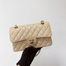 Load image into Gallery viewer, Chanel beige caviar small classic flap gold hdw, 2024

