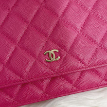 Load image into Gallery viewer, Chanel Barbie pink caviar woc, chip
