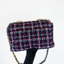 Load image into Gallery viewer, Chanel 19 bag in medium/large tweed with mixed hdw
