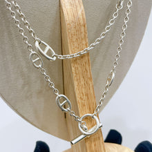 Load image into Gallery viewer, Hermes silver farandole necklace, 120cm
