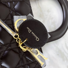 Load image into Gallery viewer, Lady Dior black medium lambskin, gold hdw
