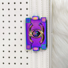 Load image into Gallery viewer, Chanel rare LED white medium boy bag with rainbow iridescent hdw
