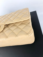 Load image into Gallery viewer, Chanel beige caviar medium classic flap, gold hdw
