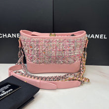 Load image into Gallery viewer, Chanel pink tweed small Gabrielle
