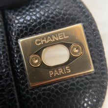 Load image into Gallery viewer, Chanel 2024 black caviar medium classic flap, gold hdw, microchip
