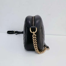 Load image into Gallery viewer, Gucci black Marmont camera bag
