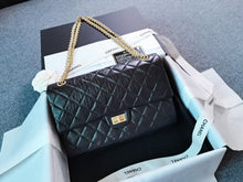 Load image into Gallery viewer, Chanel black reissue 28Cm, gold hdw 23 series
