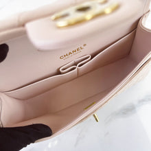 Load image into Gallery viewer, Chanel 22c light beige caviar medium classic flap, light gold hdw
