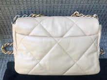 Load image into Gallery viewer, Chanel 19 beige small lambskin, mixed gold hdw
