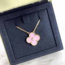 Load image into Gallery viewer, Van Cleef &amp; Arpels (VCA) 2015 limited edition pink porcelain pendant with diamond, rose gold
