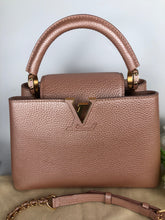 Load image into Gallery viewer, Louis Vuitton pink pearl capucines BB in taurillon leather
