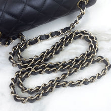 Load image into Gallery viewer, Chanel black mini lambskin, gold hdw 30 series
