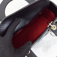 Load image into Gallery viewer, Lady Dior small black lambskin with gold hdw
