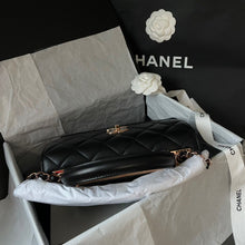 Load image into Gallery viewer, Chanel black small trendy, rose gold hdw
