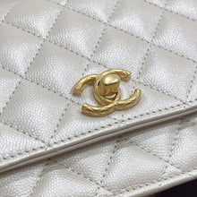 Load image into Gallery viewer, Chanel pearl wallet on chain (WOC) with gold hdw
