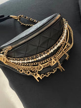 Load image into Gallery viewer, Chanel 28 series belt bag with pearl strap
