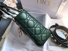 Load image into Gallery viewer, Lady Dior small green, light gold hdw
