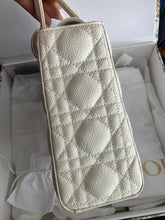 Load image into Gallery viewer, Lady Dior small Latte white grained calfskin, gold hdw 2023
