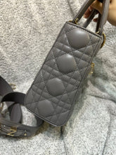 Load image into Gallery viewer, Lady Dior small grey, with gold hdw
