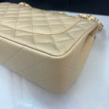 Load image into Gallery viewer, Chanel beige caviar double flap jumbo, gold hdw
