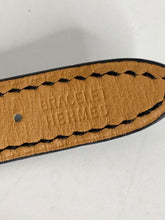 Load image into Gallery viewer, Hermes black leather strap Kelly watch, gold hdw.
