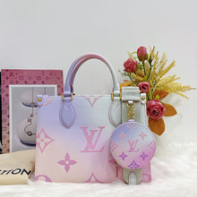 Load image into Gallery viewer, Rare Louis Vuitton Sunrise Pastel ontogo PM with Strap, coin pouch
