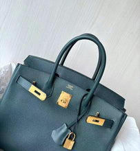 Load image into Gallery viewer, Hermes Birkin 30 green, with gold hdw
