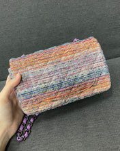 Load image into Gallery viewer, Chanel rare rainbow mini tweed, rainbow hdw
