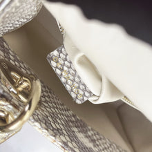 Load image into Gallery viewer, Lady Dior rare mini exotic snakeskin with gold hdw
