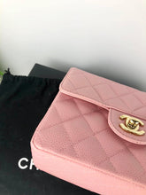 Load image into Gallery viewer, Chanel vintage pink sakura mini caviar square, 24k gold hdw
