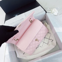 Load image into Gallery viewer, Chanel small 22s pink caviar classic flap, light gold hdw
