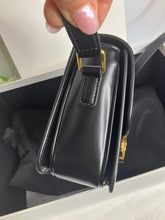 Load image into Gallery viewer, Celine 2023 black Classic Teen Triomphe, with shiny gold hdw.
