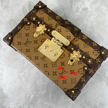 Load image into Gallery viewer, Louis Vuitton petite Malle reverse, gold hdw
