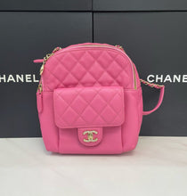 Load image into Gallery viewer, Chanel pink caviar backpack, gold hdw
