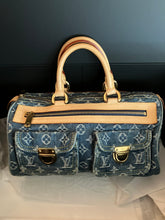 Load image into Gallery viewer, Louis Vuitton Neo 2005 denim speedy, collectors item
