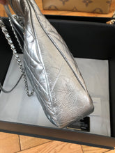 Load image into Gallery viewer, Chanel Crumpled calfskin silver 31 shoulder bag
