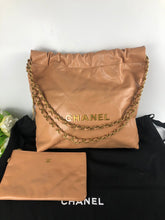 Load image into Gallery viewer, Chanel 22 small caramel with pouch
