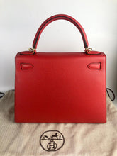 Load image into Gallery viewer, Hermes Kelly 28, rouge tomate gold hdw
